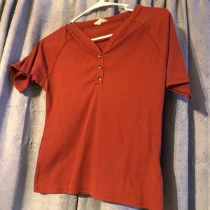 Red orange shirt never been worn